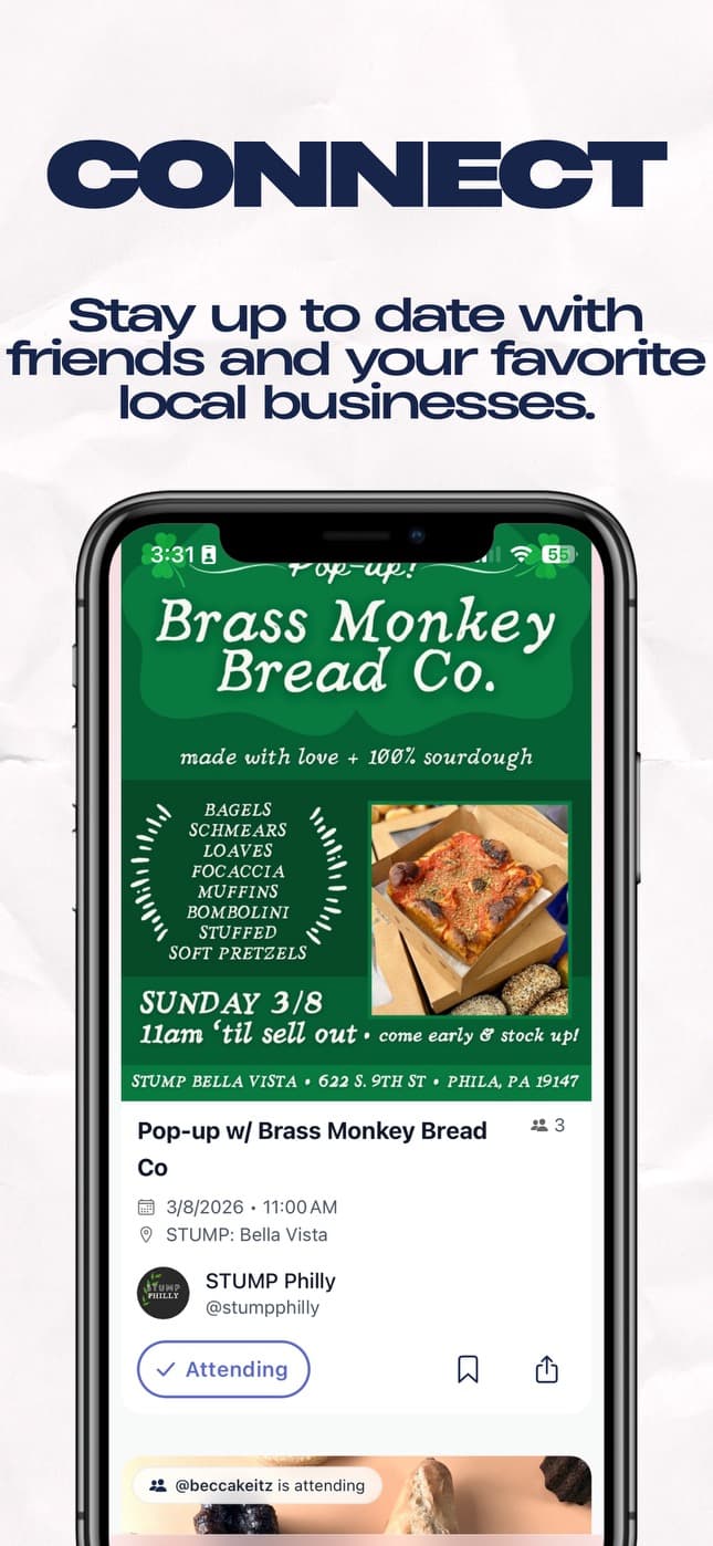 Connect - Stay up to date with friends and your favorite local businesses